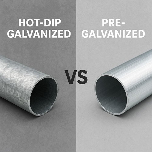 hot-dip galvanized vs pre-galvanized