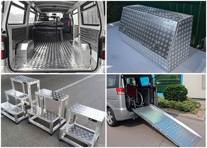 the application of aluminum checker plate
