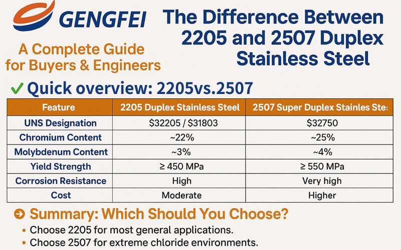 What-Is-the-Difference-Between-2205-and-2507-Duplex-Stainless-Steel
