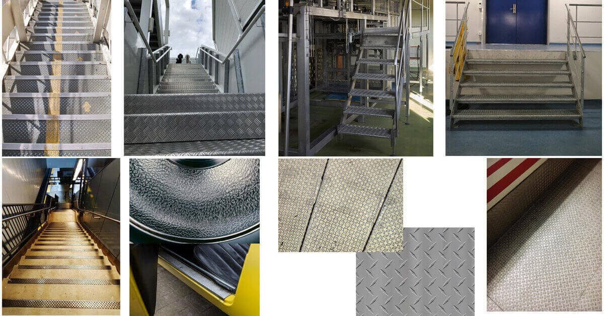 Embossed aluminum plate application